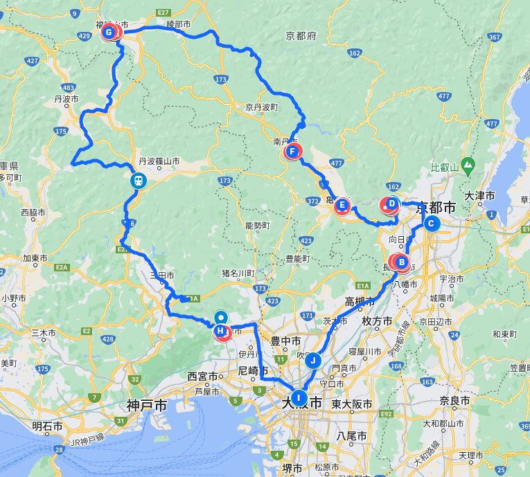 2015年冬　青春18きっぷの旅　大阪～京都～兵庫